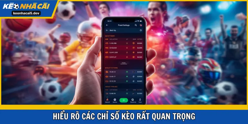 Hiểu rõ các chỉ số kèo rất quan trọng
