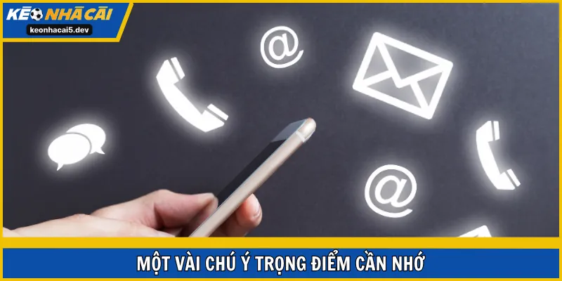 Một vài chú ý trọng điểm cần nhớ