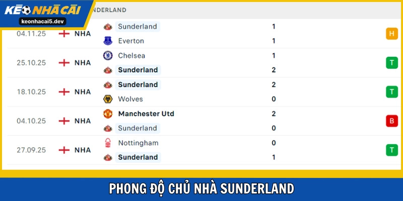 Sunderland đang thể hiện rất ấn tượng