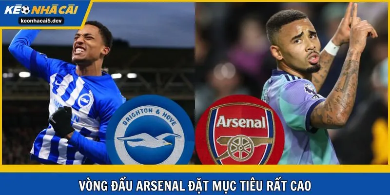 Soi kèo trận đấu Arsenal vs Brighton & Hove Albion